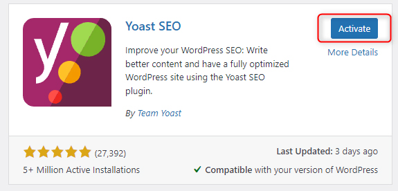WordPress Activate Button Plugin 