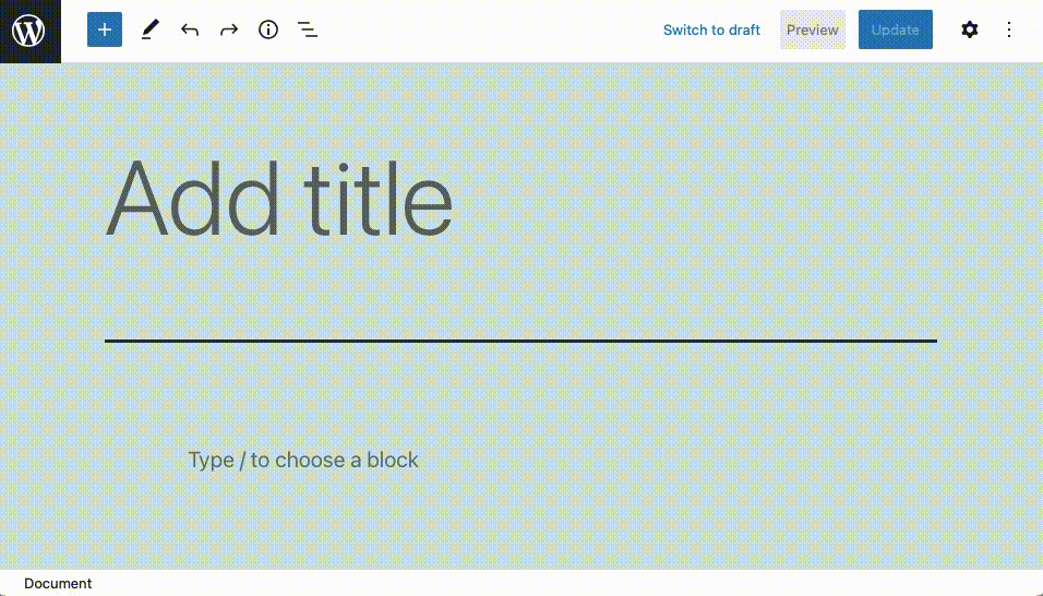 You can insert block patterns through the WordPress Block Library.