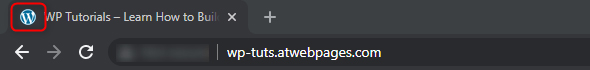 Favicon Icon in Web Browser