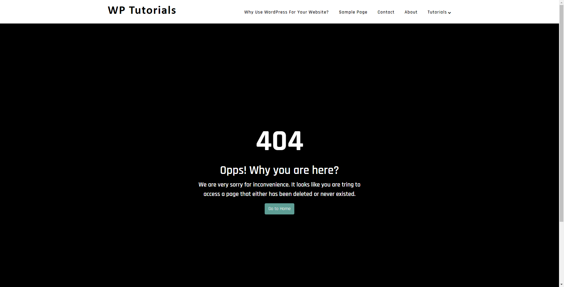 wordpress error 404