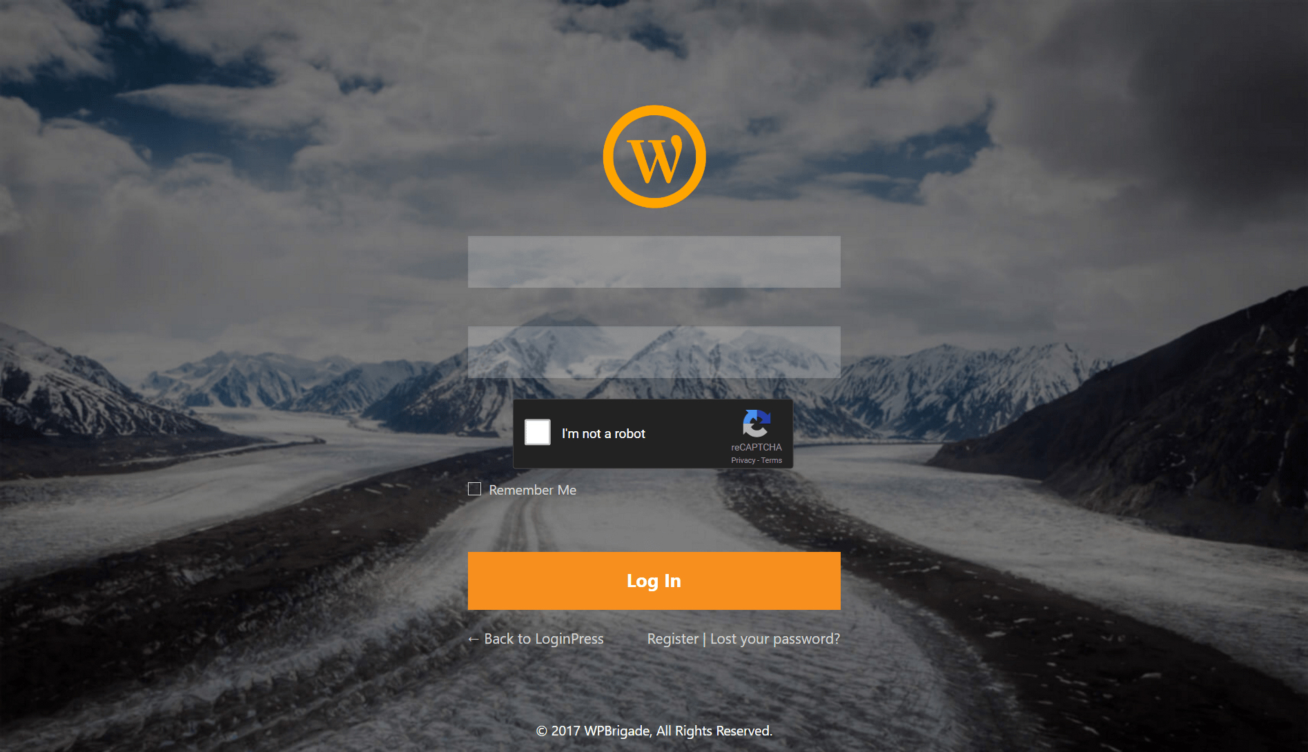 WordPress Admin Panel Login Custom Page