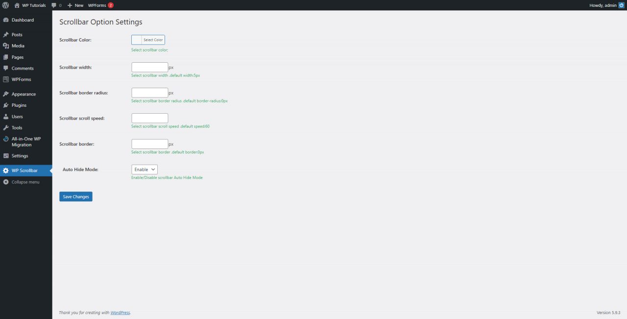 How to Create a Custom Scrollbar in WordPress