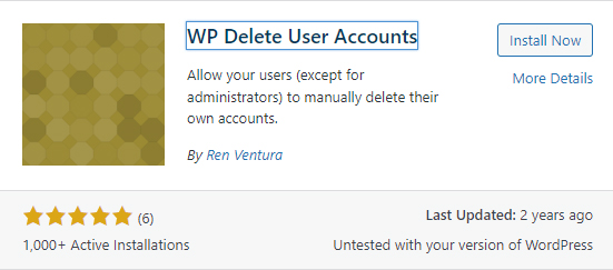 WP Delete Accounts WordPress Plugin
