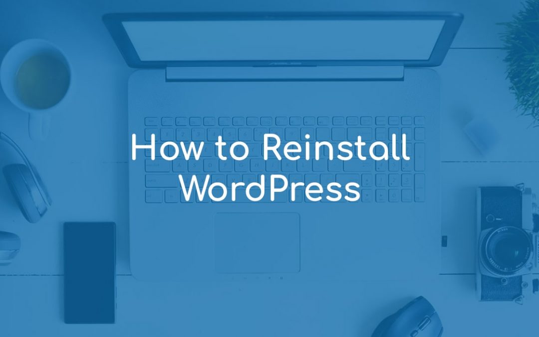 How to Reinstall WordPress?