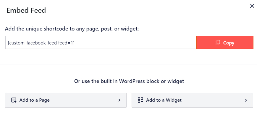 WordPress Facebook Embed Code