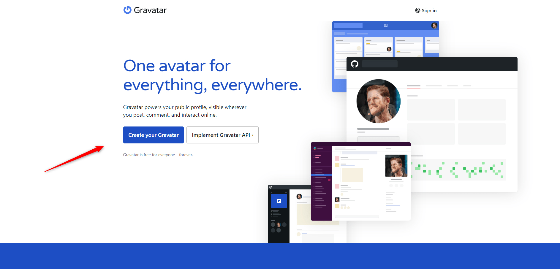 Gravatar official website