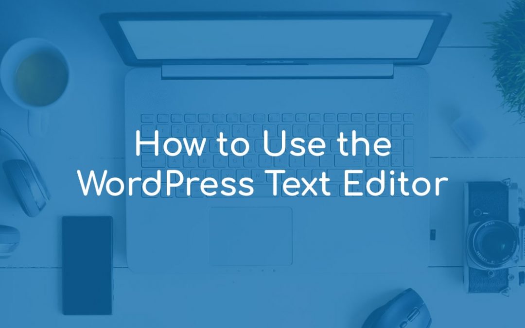 How to Use the WordPress Text Editor