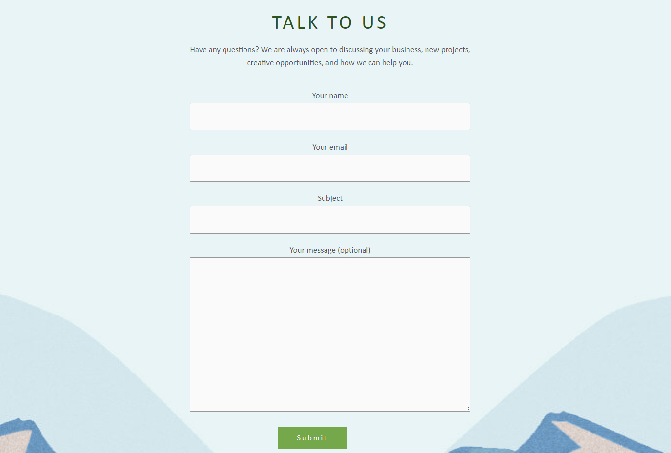 WordPress Contact Form Example