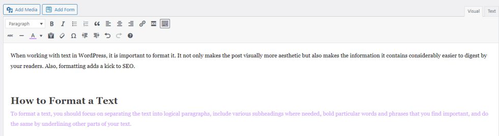 How to Format Text in WordPress - ZETTAHOST.com