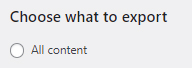 WordPress Exporter tool Download all Content