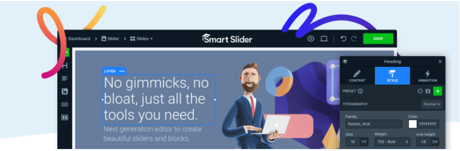 WordPress Gutenberg Smart Slider Plugin